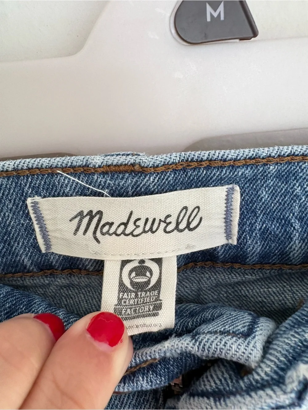 Madewell The Perfect Vintage Jean Women’s Size 25 High Rise Raw Hem Light Wash